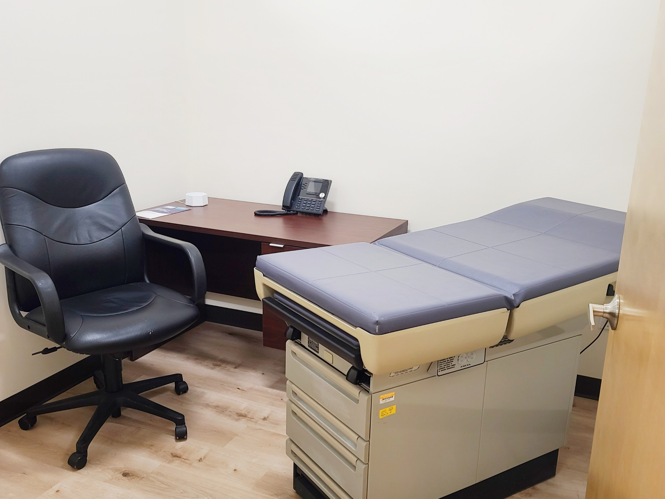 Comfortable chair and office furniture in a quiet setting