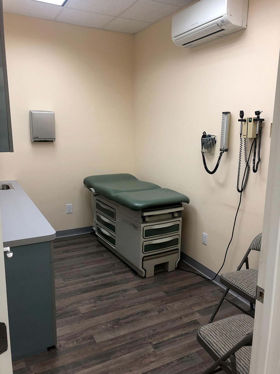 Welcoming office space with chairs and furniture setup