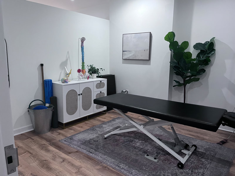 Office featuring fitness and Pilates equipment arranged neatly