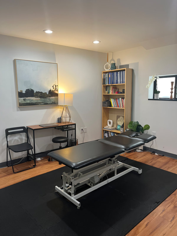 Wellness office area with fitness and Pilates equipment