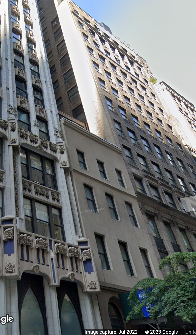 High-rise office building in an urban setting