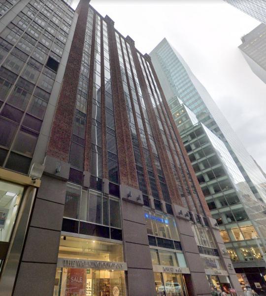 High-rise office building in an urban setting