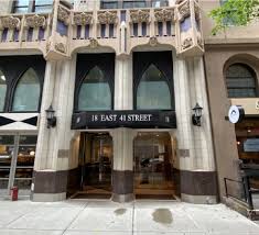 Entrance view of office building with street access