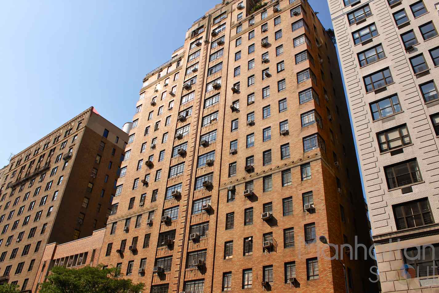 High-rise office building in an urban neighborhood